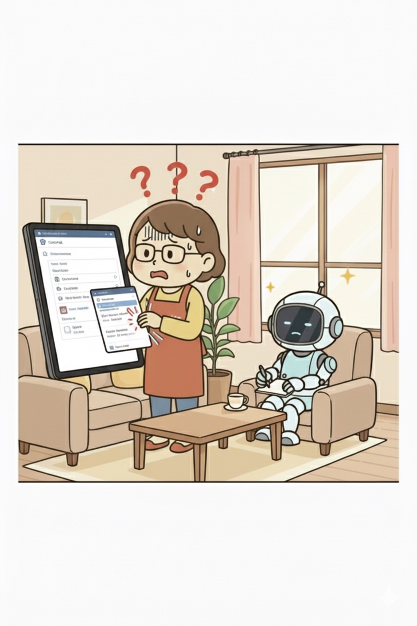 Cocoon設定のタブを探し回る主婦