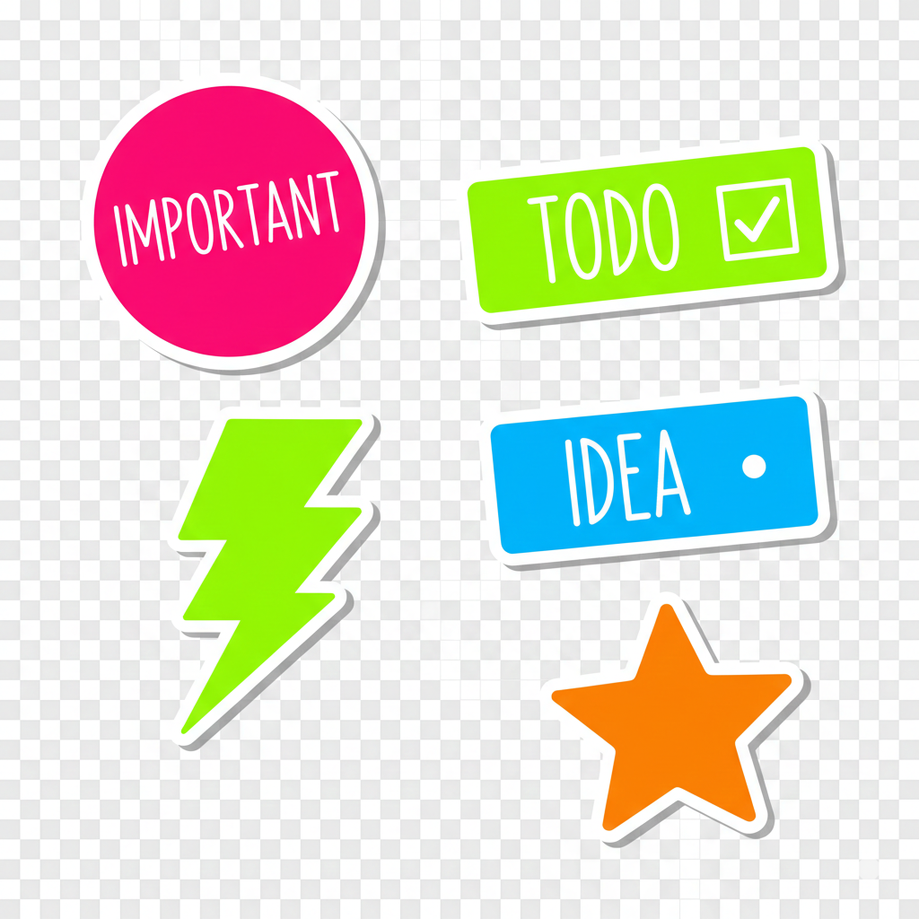 ネオンカラーラベルシール