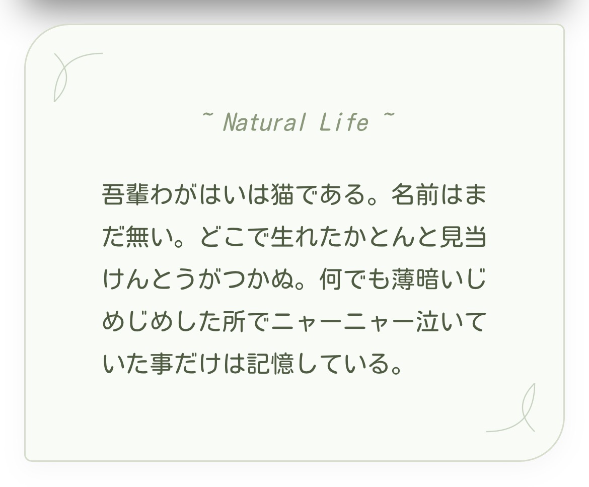 ボタニカルスタイル